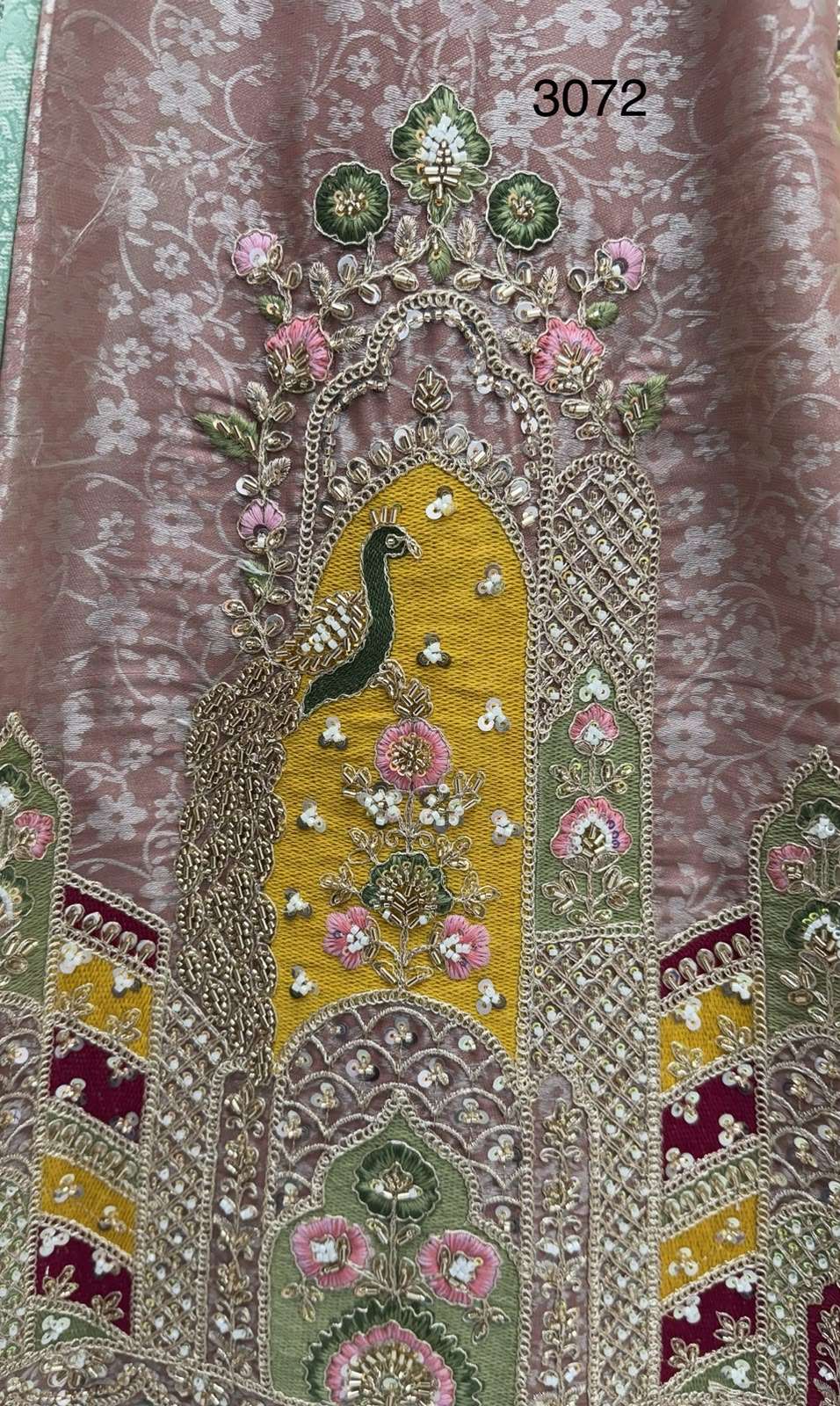 Pastel Color Combine and Designer Banarasi Silk fancy fabric Partywear Lehenga Choli best rate 3072 